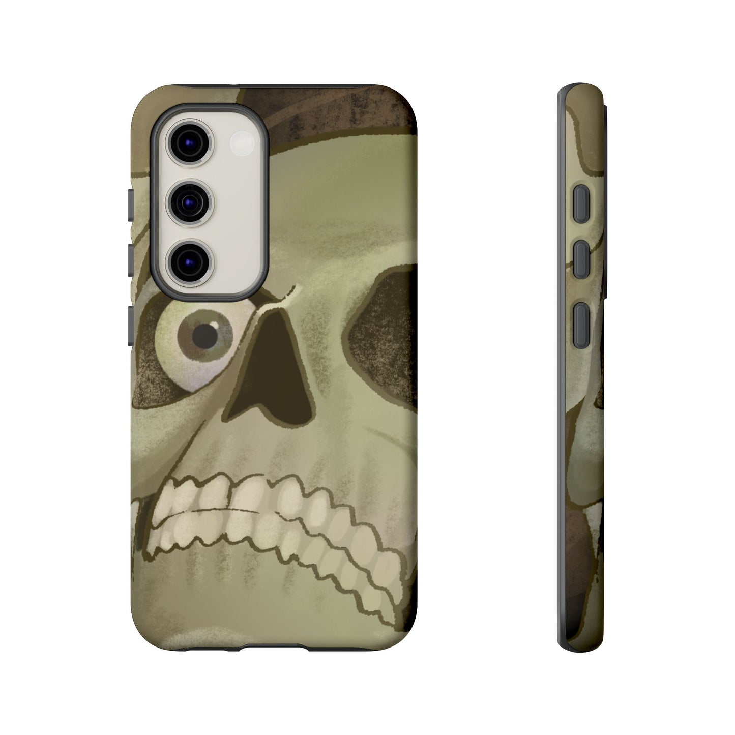 Skull Portrait Phone Case – Spooky Vintage Skeleton Protection