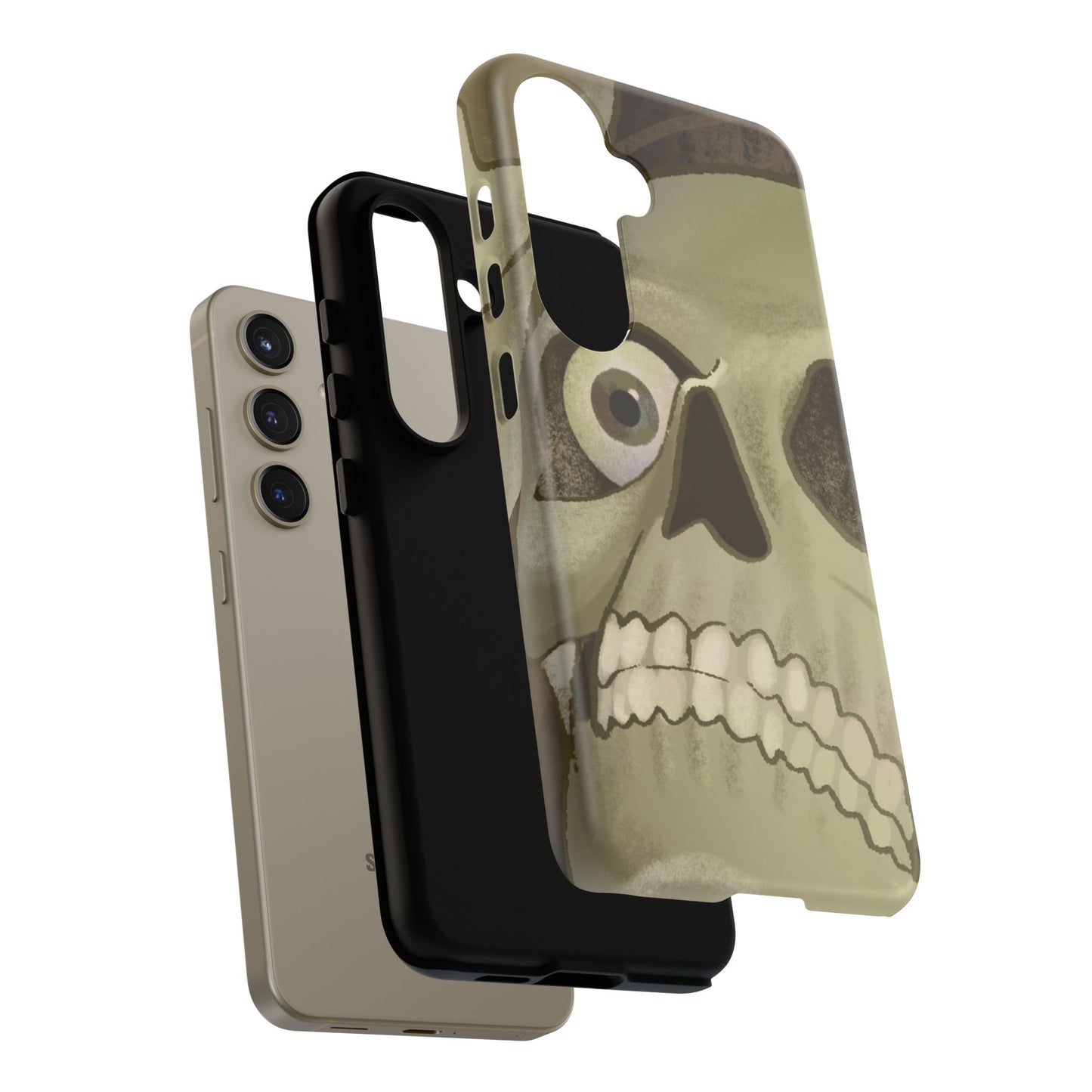 Skull Portrait Phone Case – Spooky Vintage Skeleton Protection