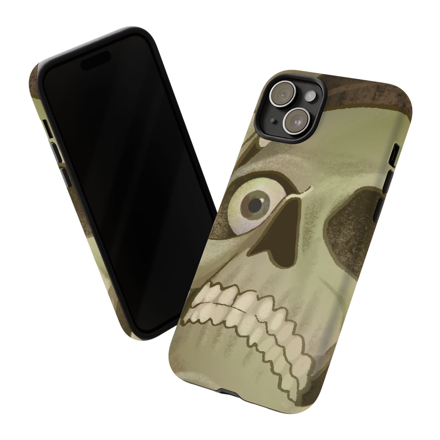 Skull Portrait Phone Case – Spooky Vintage Skeleton Protection