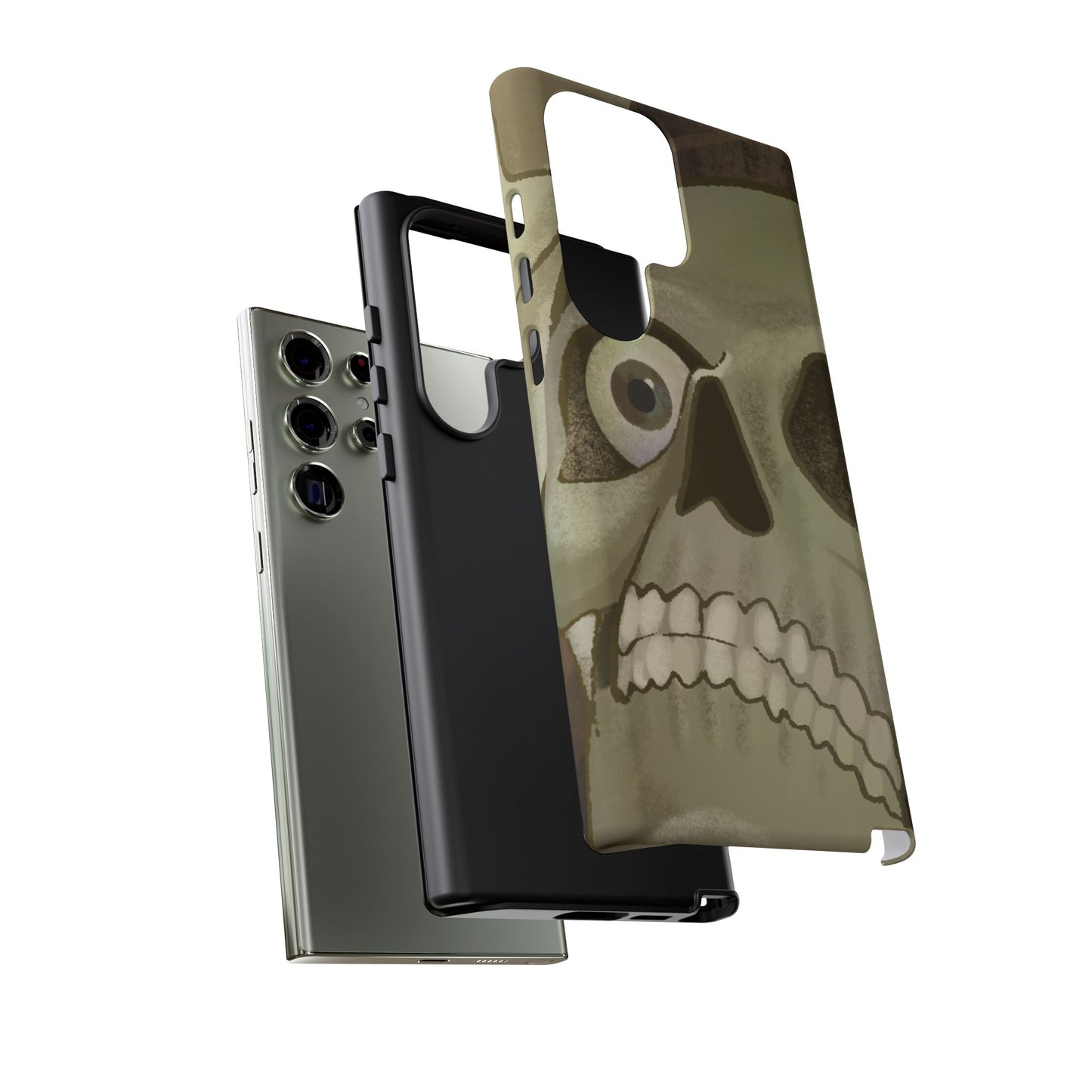 Skull Portrait Phone Case – Spooky Vintage Skeleton Protection