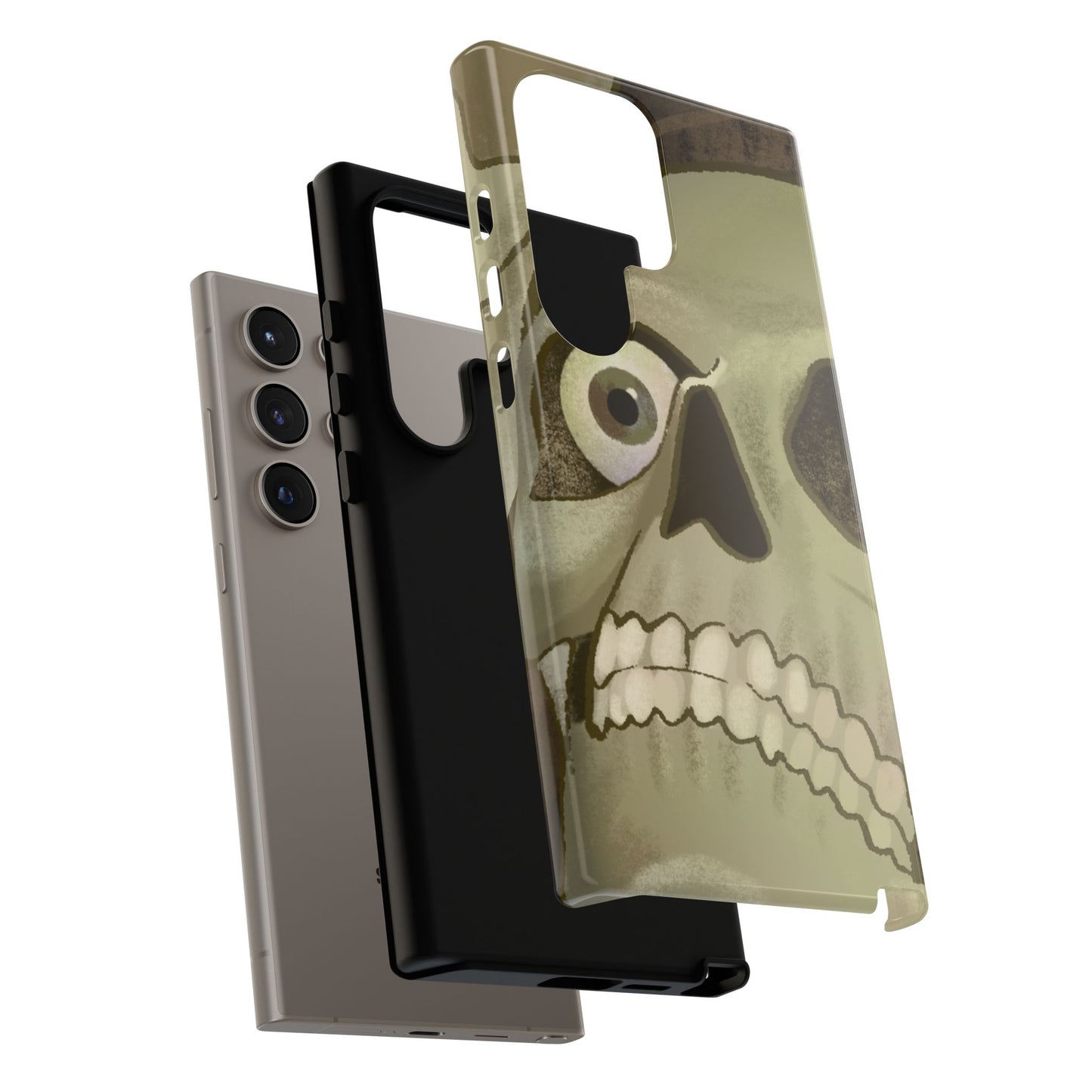 Skull Portrait Phone Case – Spooky Vintage Skeleton Protection