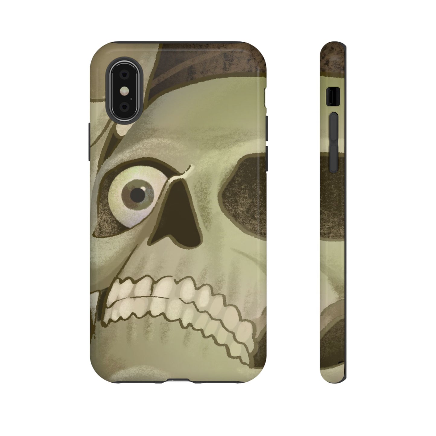Skull Portrait Phone Case – Spooky Vintage Skeleton Protection