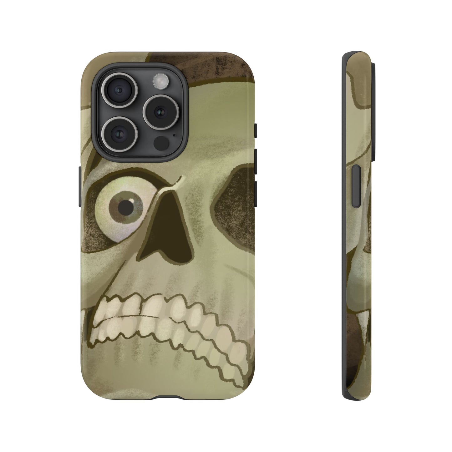 Skull Portrait Phone Case – Spooky Vintage Skeleton Protection