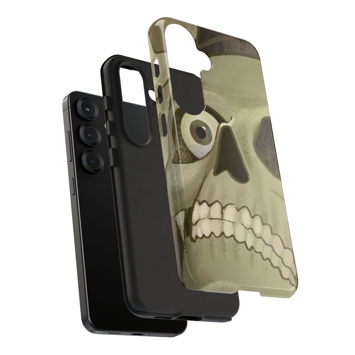 Skull Portrait Phone Case – Spooky Vintage Skeleton Protection
