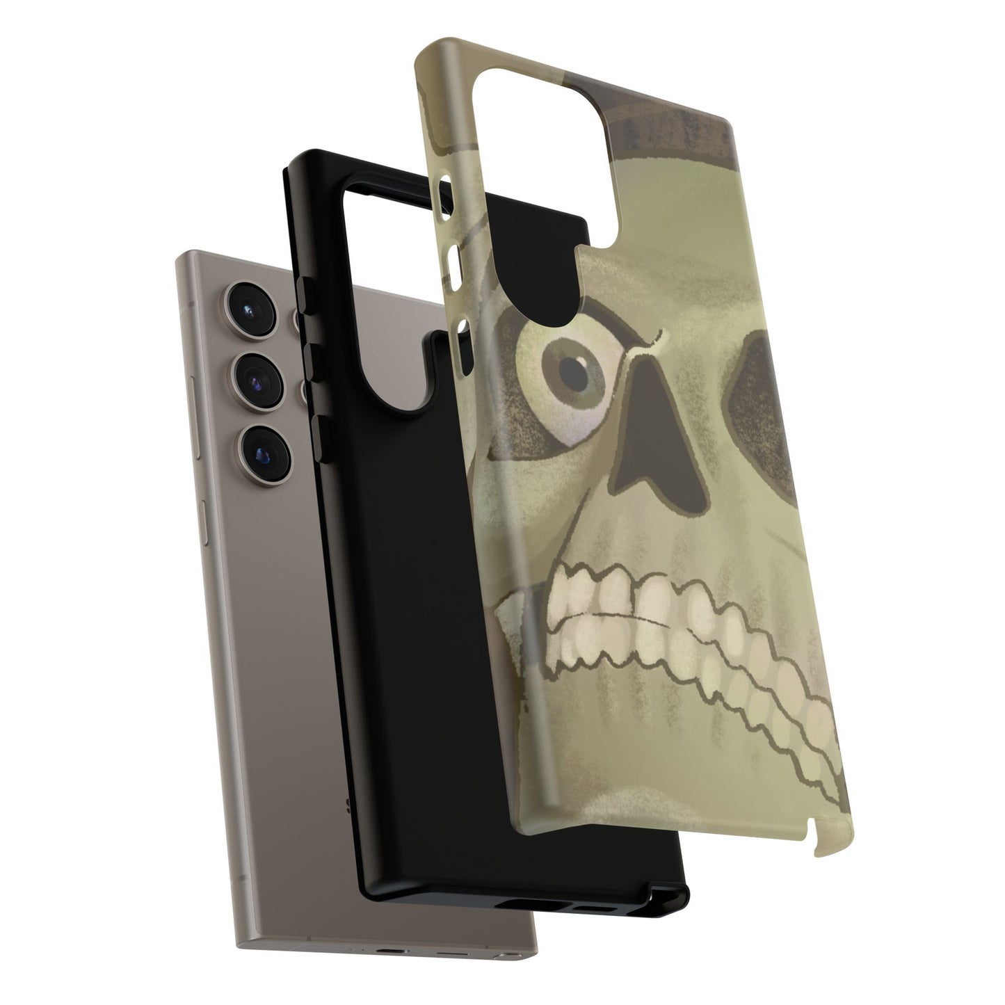 Skull Portrait Phone Case – Spooky Vintage Skeleton Protection