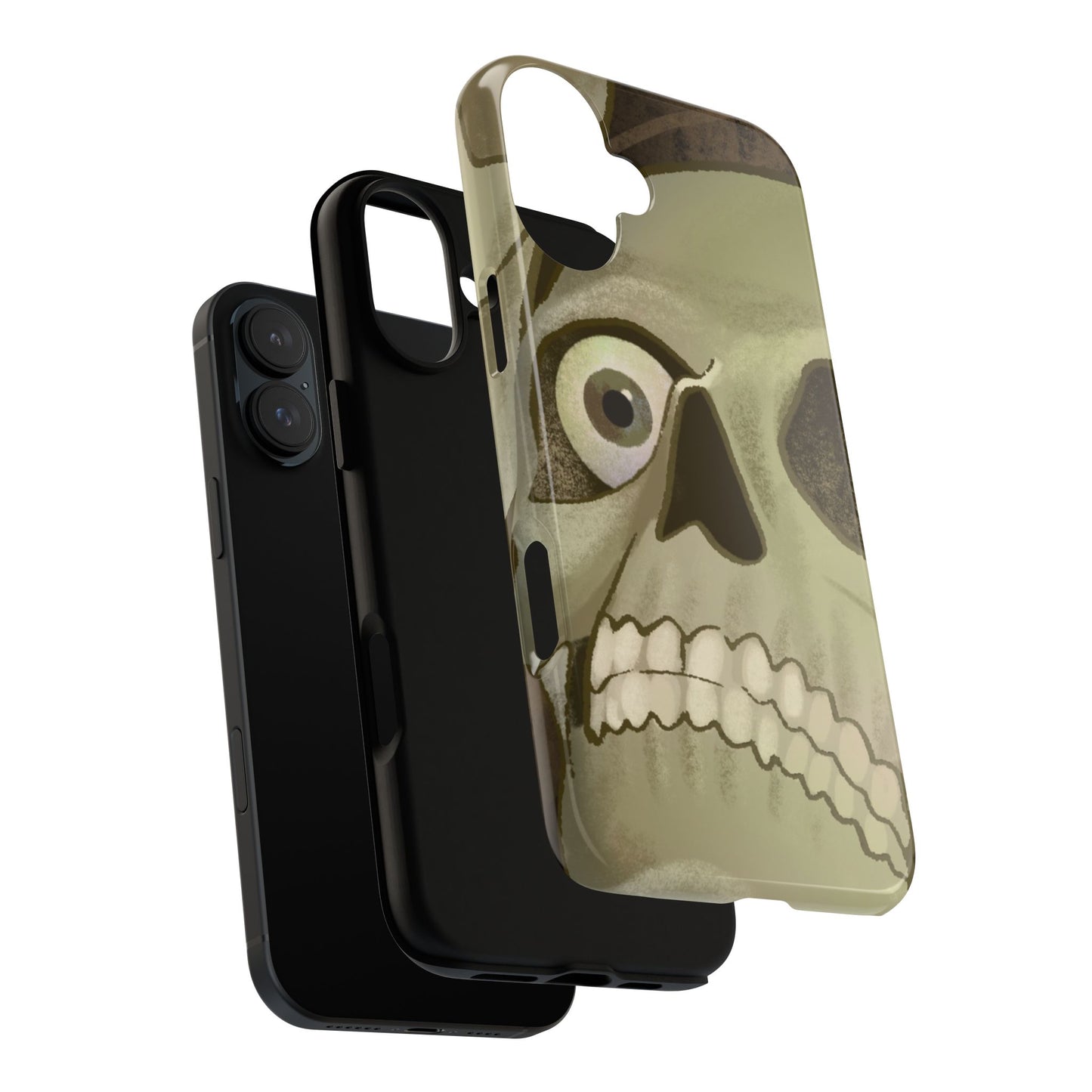 Skull Portrait Phone Case – Spooky Vintage Skeleton Protection