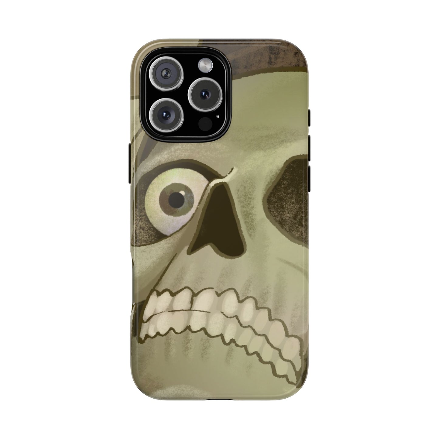 Skull Portrait Phone Case – Spooky Vintage Skeleton Protection
