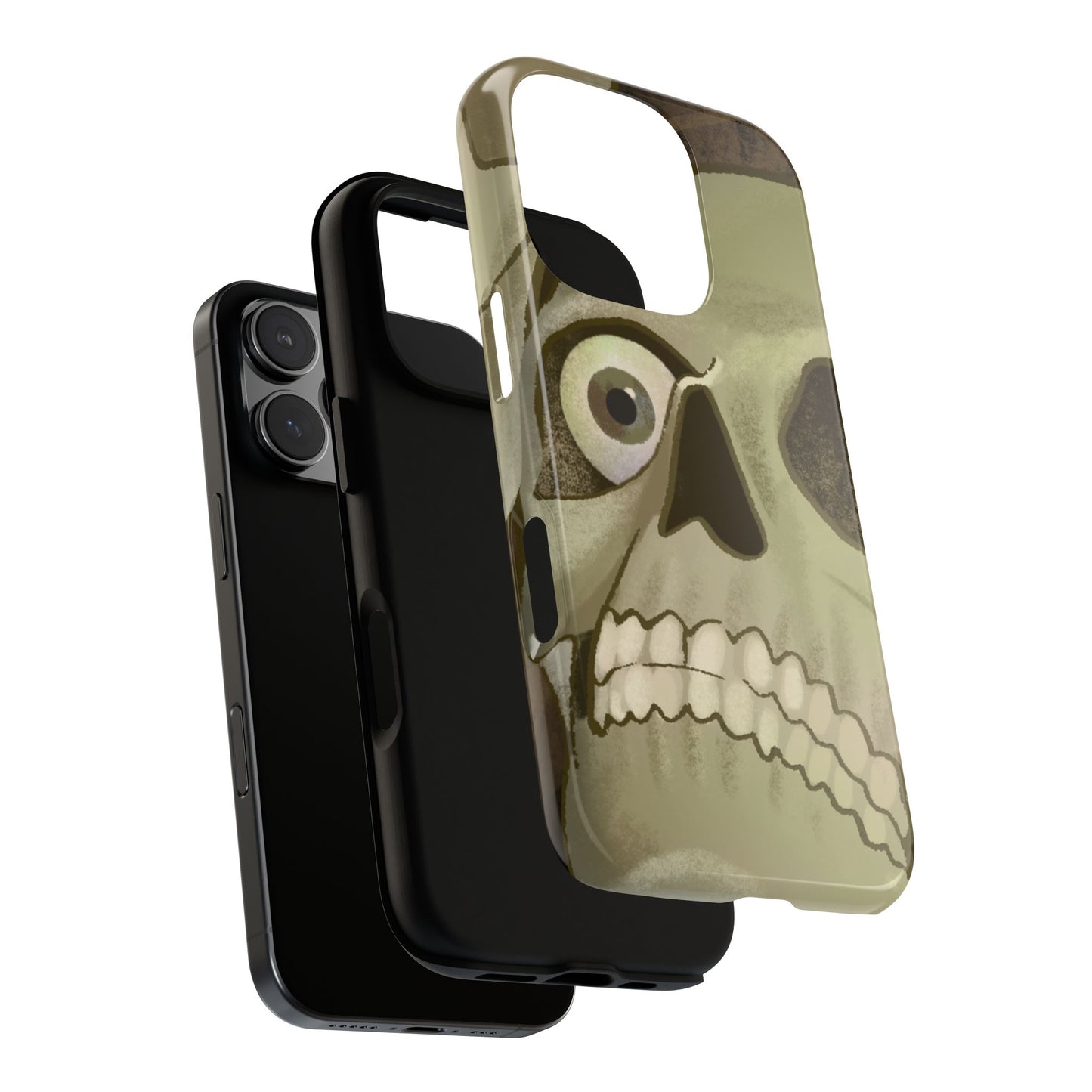 Skull Portrait Phone Case – Spooky Vintage Skeleton Protection