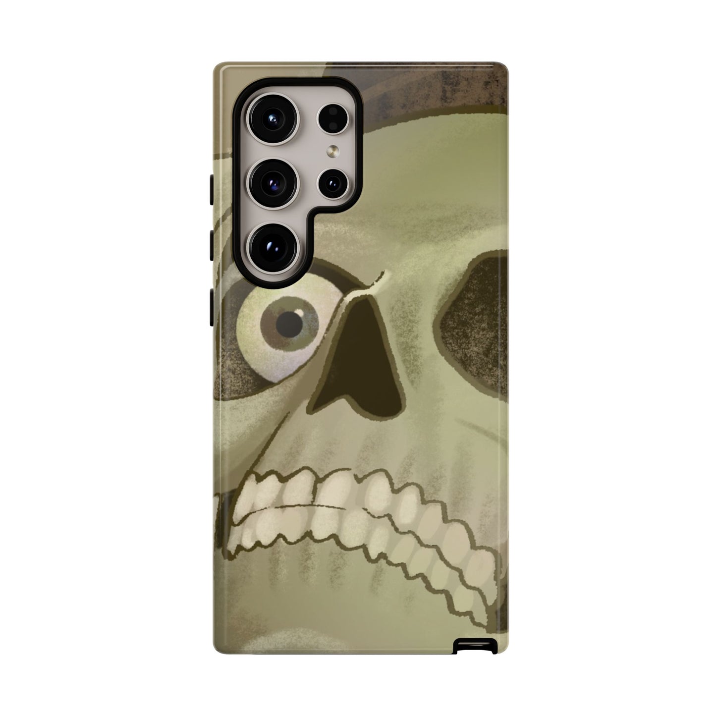 Skull Portrait Phone Case – Spooky Vintage Skeleton Protection
