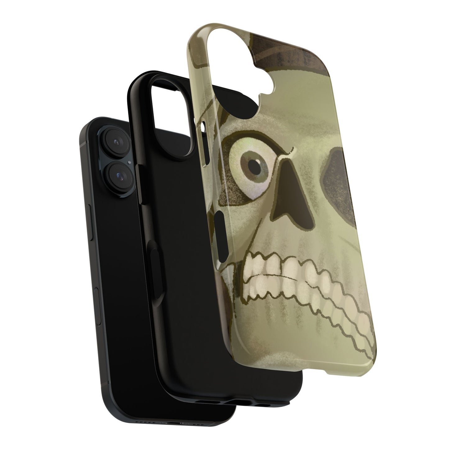 Skull Portrait Phone Case – Spooky Vintage Skeleton Protection