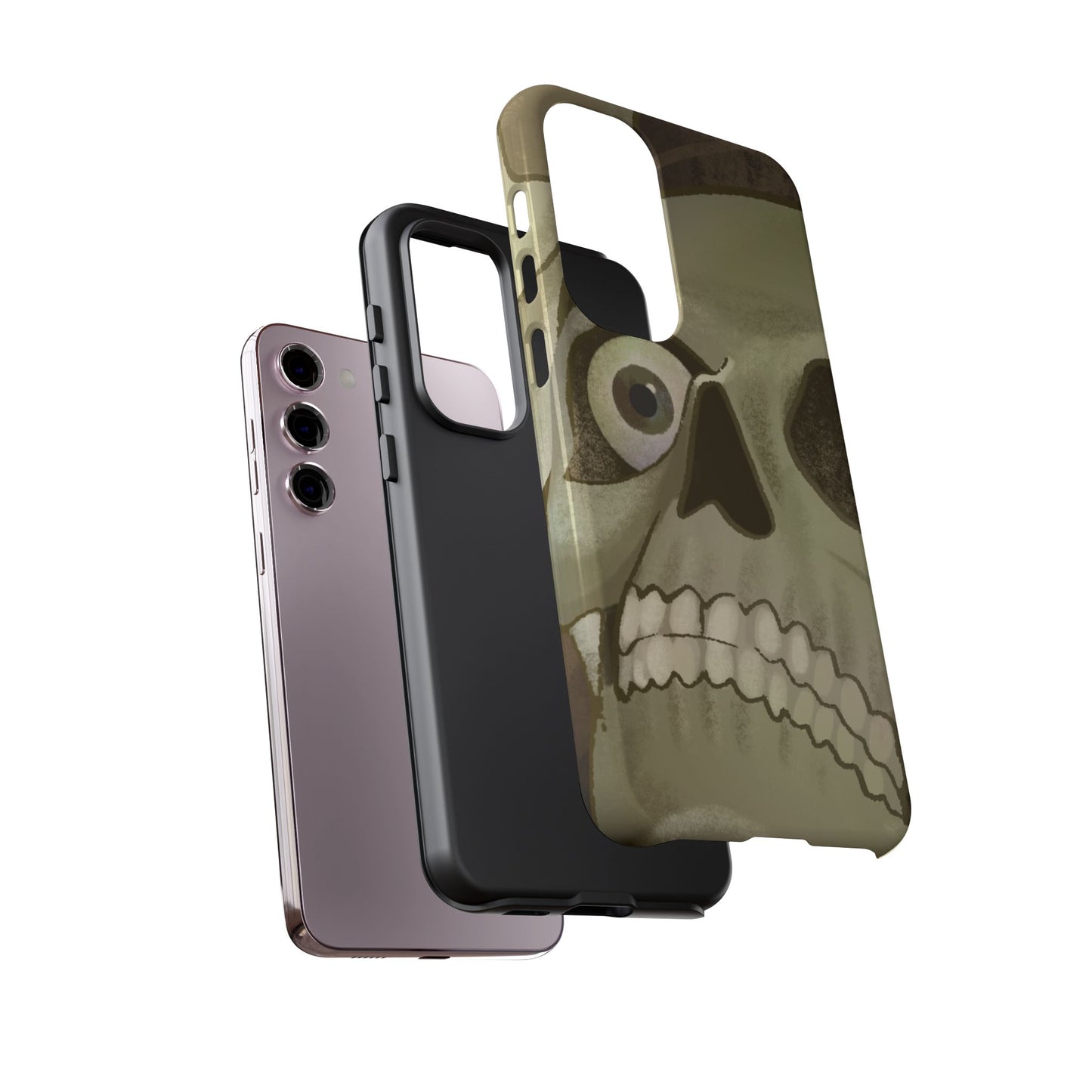 Skull Portrait Phone Case – Spooky Vintage Skeleton Protection