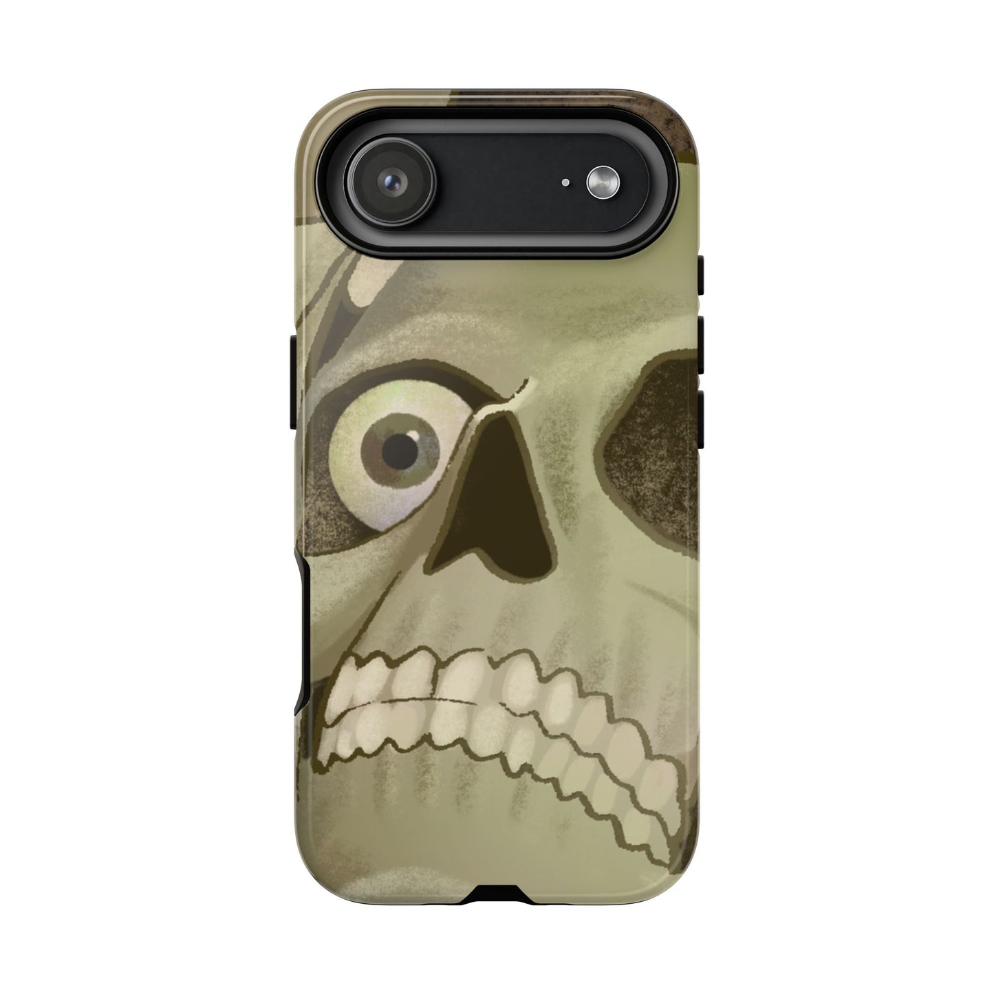 Skull Portrait Phone Case – Spooky Vintage Skeleton Protection