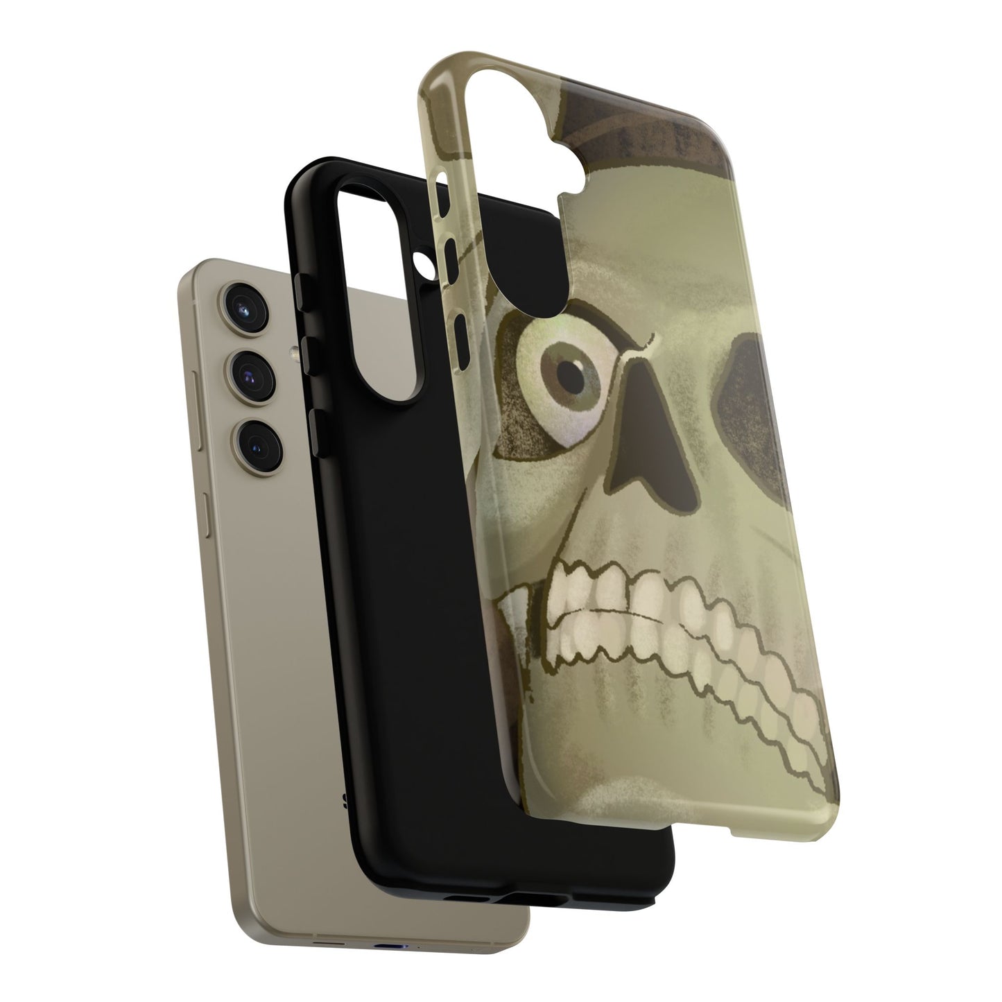 Skull Portrait Phone Case – Spooky Vintage Skeleton Protection