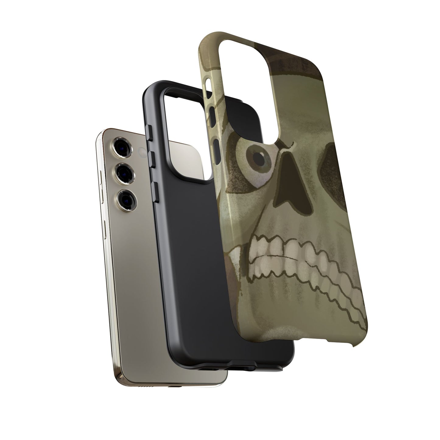 Skull Portrait Phone Case – Spooky Vintage Skeleton Protection