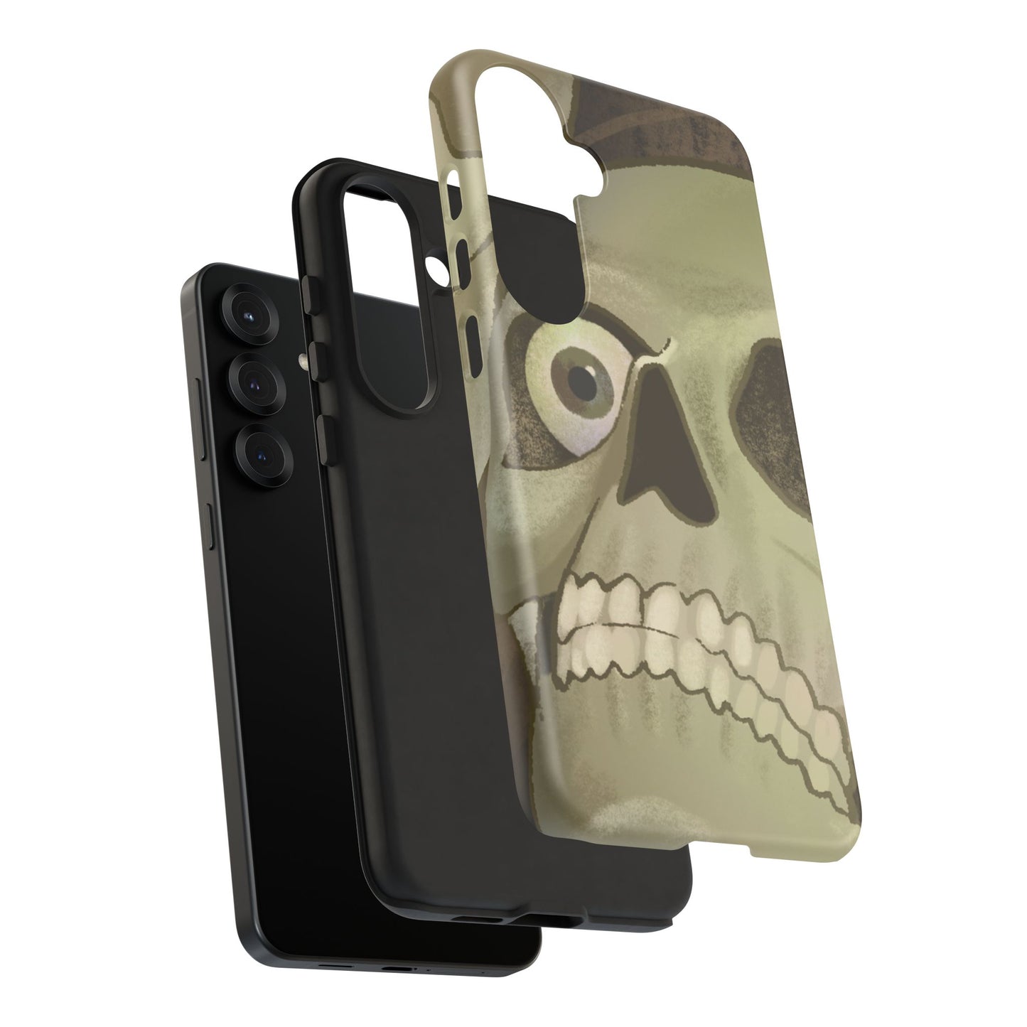 Skull Portrait Phone Case – Spooky Vintage Skeleton Protection