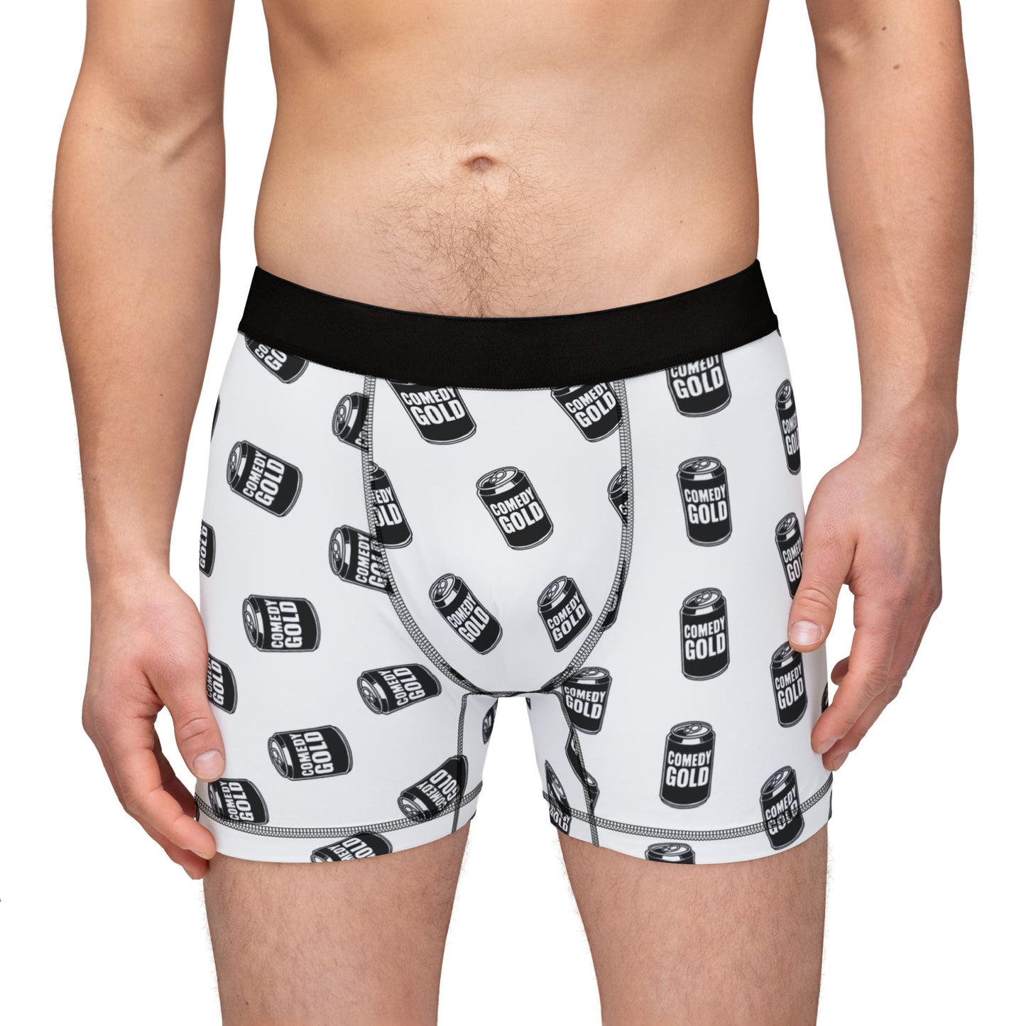 Boxers — COMEDY GOLD Can Pattern Men’s Boxer Briefs