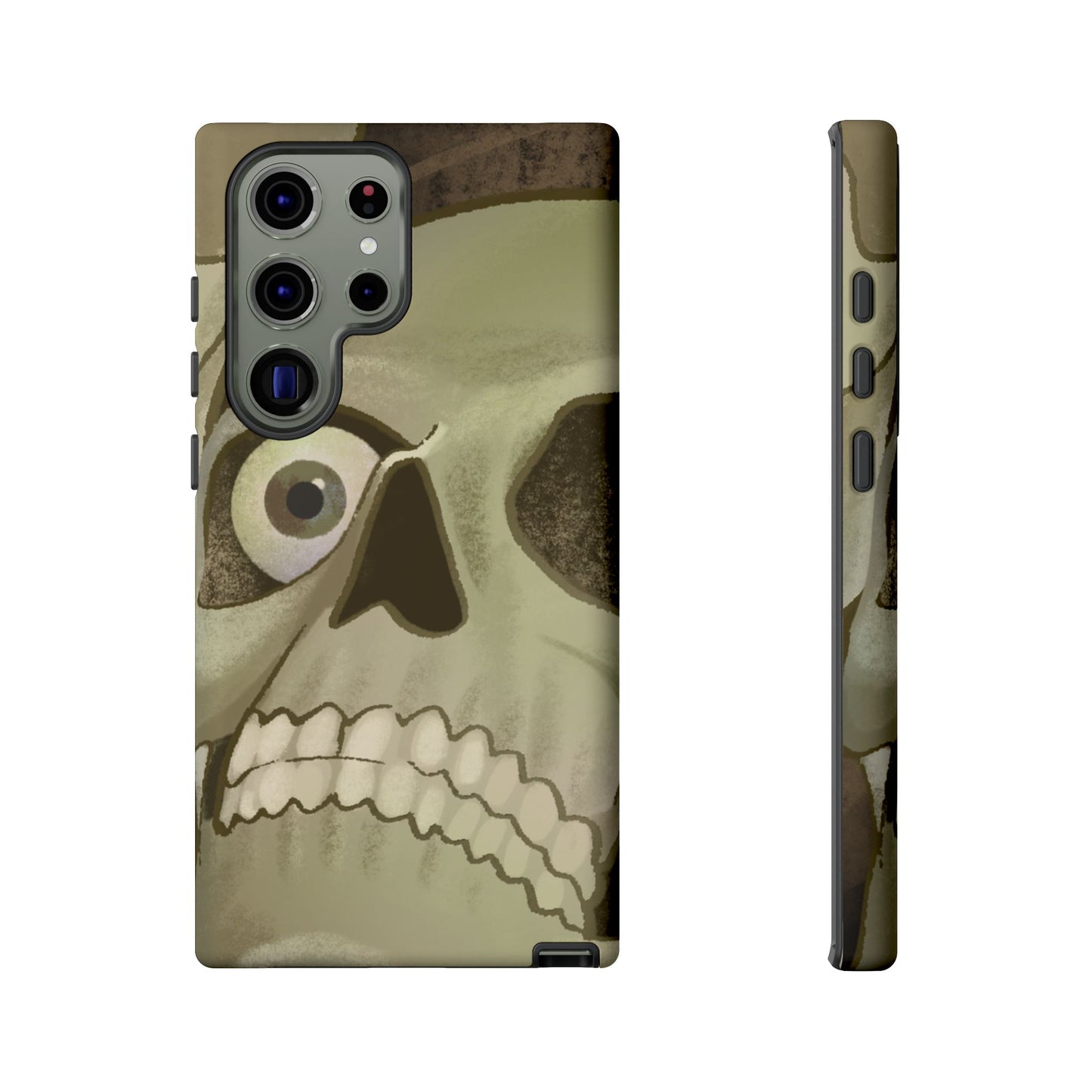 Skull Portrait Phone Case – Spooky Vintage Skeleton Protection