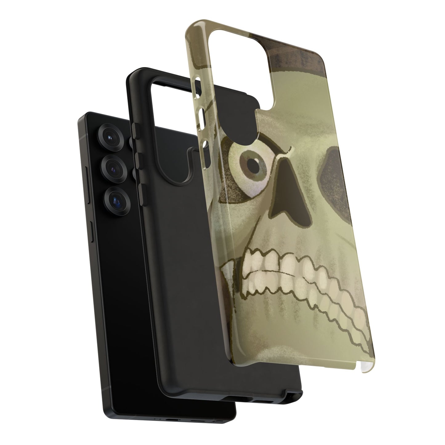 Skull Portrait Phone Case – Spooky Vintage Skeleton Protection