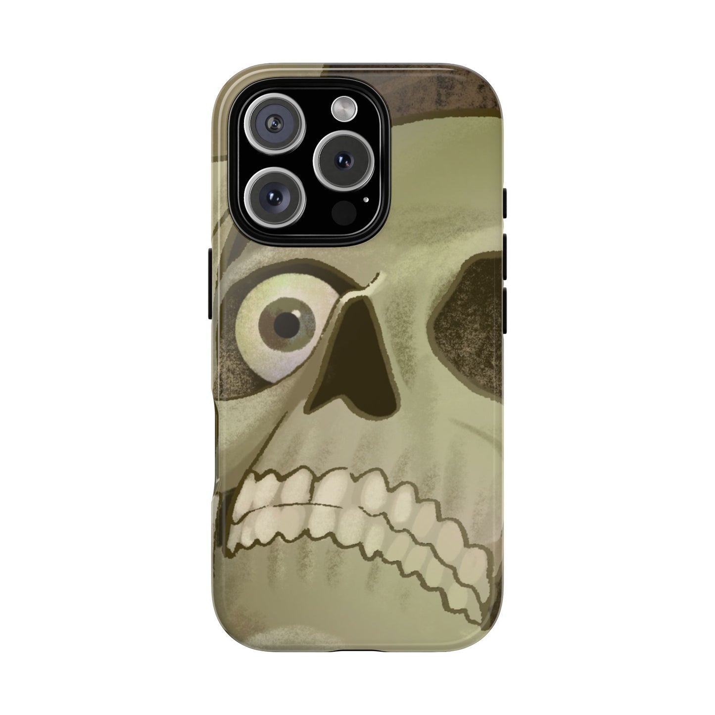 Skull Portrait Phone Case – Spooky Vintage Skeleton Protection