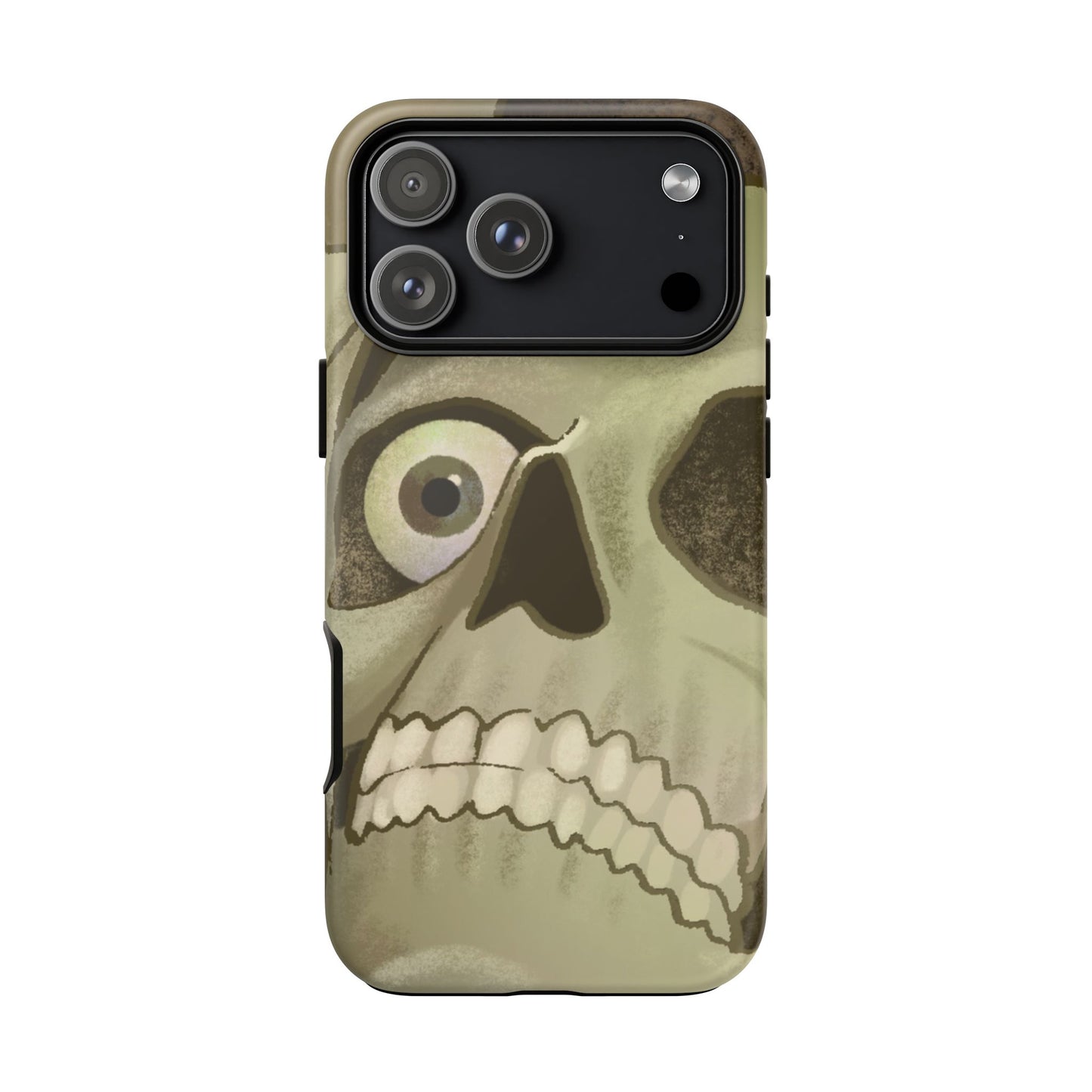 Skull Portrait Phone Case – Spooky Vintage Skeleton Protection