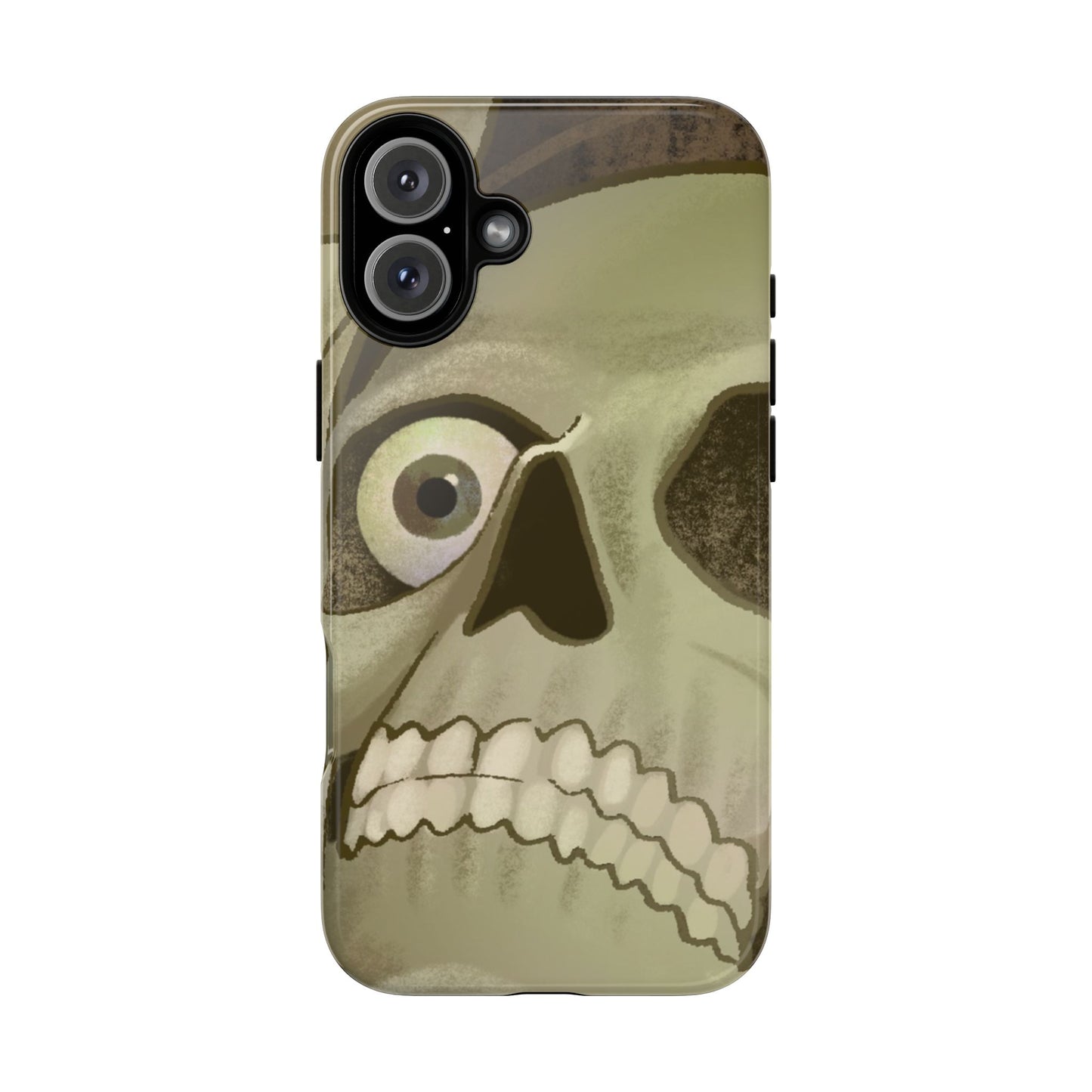 Skull Portrait Phone Case – Spooky Vintage Skeleton Protection