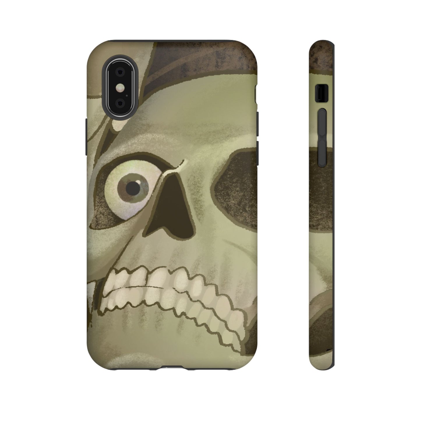 Skull Portrait Phone Case – Spooky Vintage Skeleton Protection