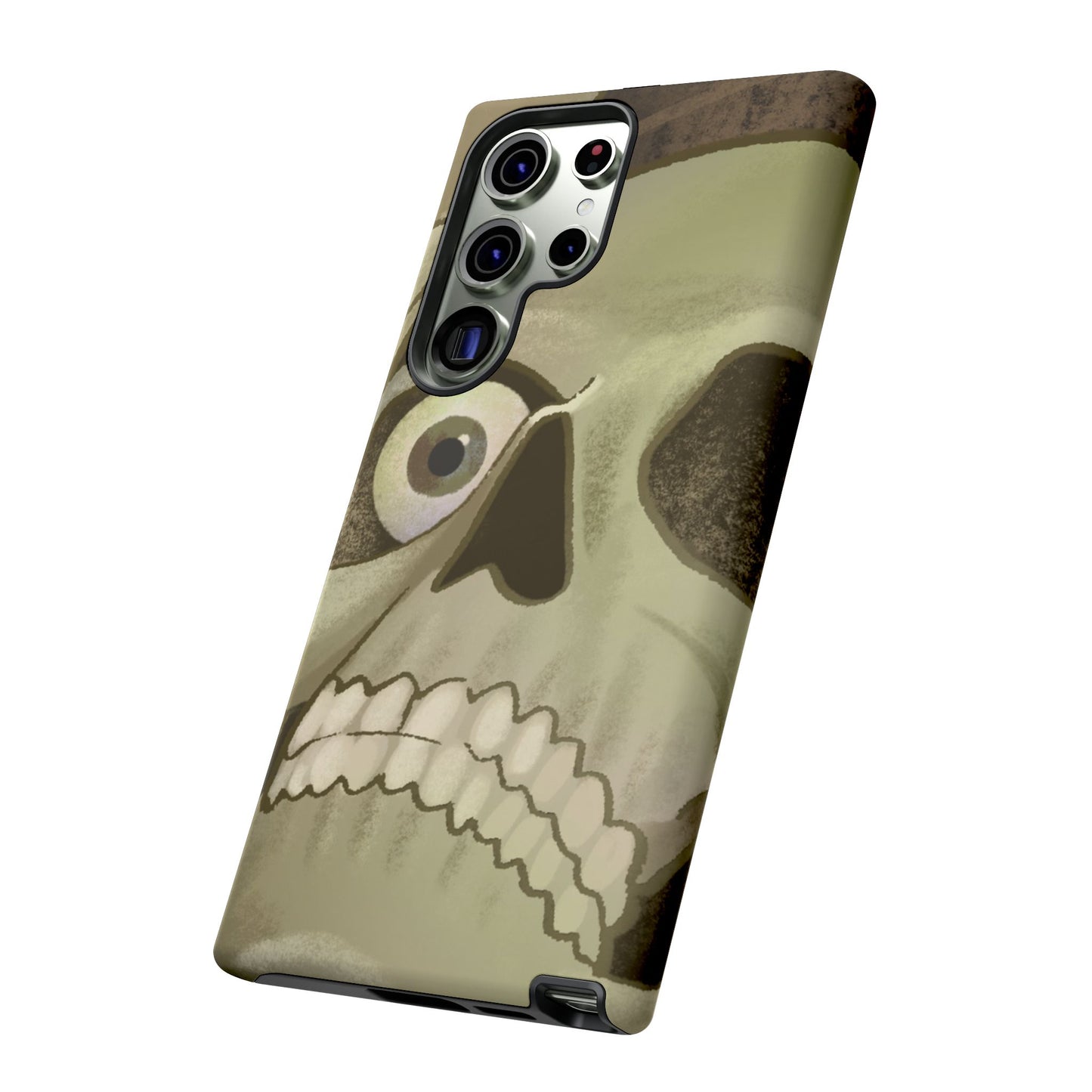 Skull Portrait Phone Case – Spooky Vintage Skeleton Protection