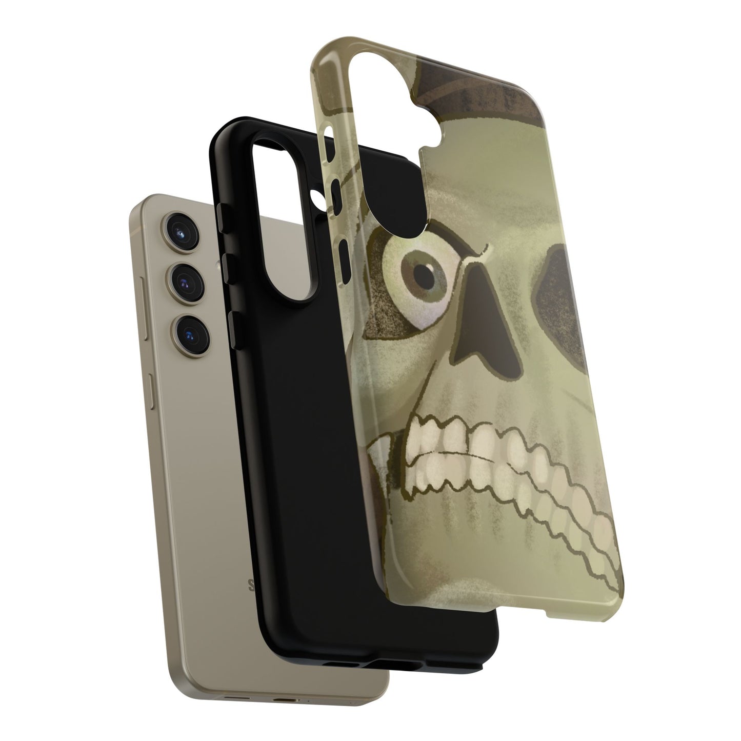 Skull Portrait Phone Case – Spooky Vintage Skeleton Protection