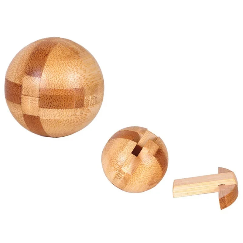 Wooden Kong Ming Lock Lu Ban Lock IQ Brain Teaser Puzzle Games Children 3D Puzzles for Adults Kids Montessori Educational Toys