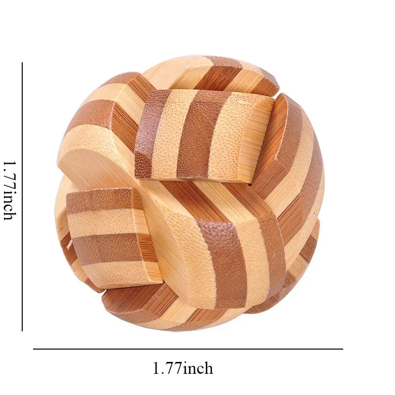 Wooden Kong Ming Lock Lu Ban Lock IQ Brain Teaser Puzzle Games Children 3D Puzzles for Adults Kids Montessori Educational Toys
